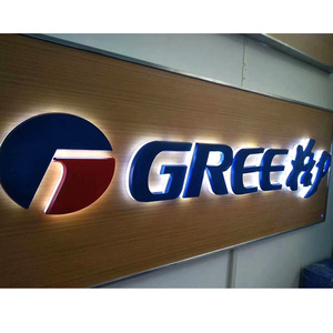 Benutzer definierte 3D PVC LED Hintergrund beleuchtung Beschilderung Brief Solar betriebene Business Wand Logo für Office Decor LED-Röhre Lichtquelle - Product Image 6