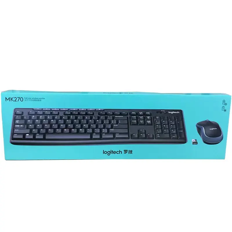 100% orijinal yüksek performanslı logi-tech mk270 klavye fare kablosuz mekanik oyun klavyesi ile suit
