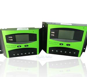 Controlador de carga solar 30A PWM, regulador inteligente de batería USB dual de 12V 24V con pantalla LCD, parámetro automático ajustable