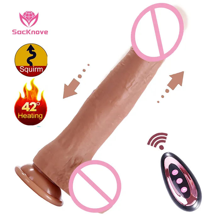 SacKnove-Consolador vibrador para mujer, juguetes médicos de silicona para adultos