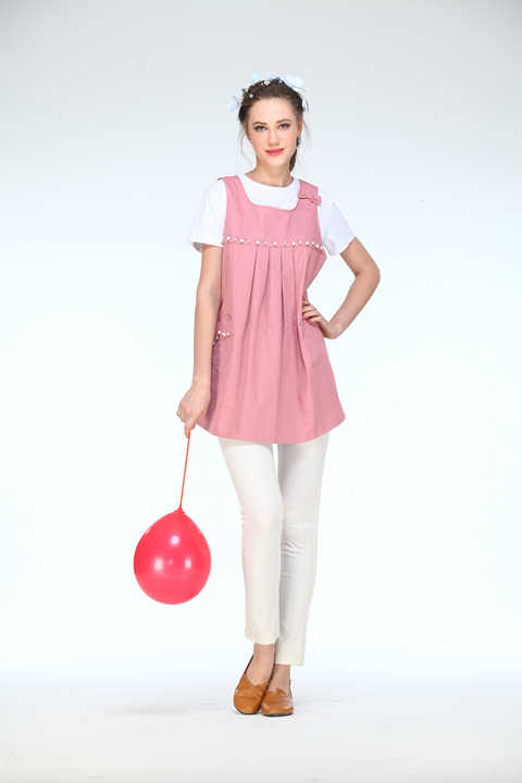Maternity Short Sleeve Fitted Cotton Soft Pregnancy Dress Maternity Clothes Pregnant Tops Women Clothing