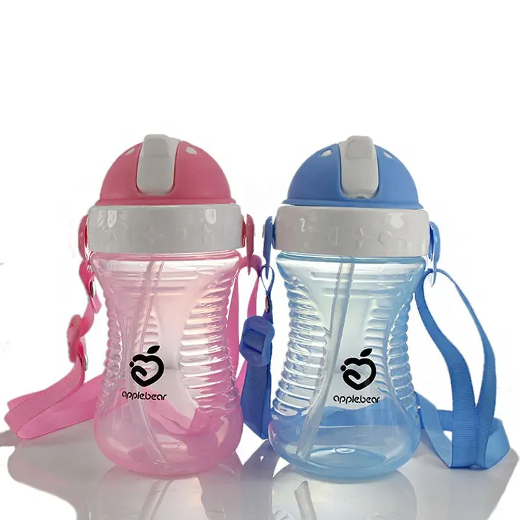 एप्पल भालू मातृ एवं शिशु उत्पादों बच्चे सीखने कप बोतल संभाल के साथ सिप्पी कप बच्चे टाई कप 280 ml