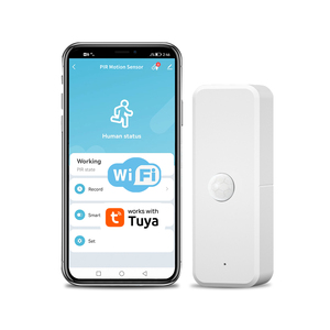 Tuya WIFI Detector de movimiento del cuerpo humano Sensor de movimiento inalámbrico inteligente Sistema de seguridad para el hogar con Smart Life APP Monitor remoto - Product Image 1