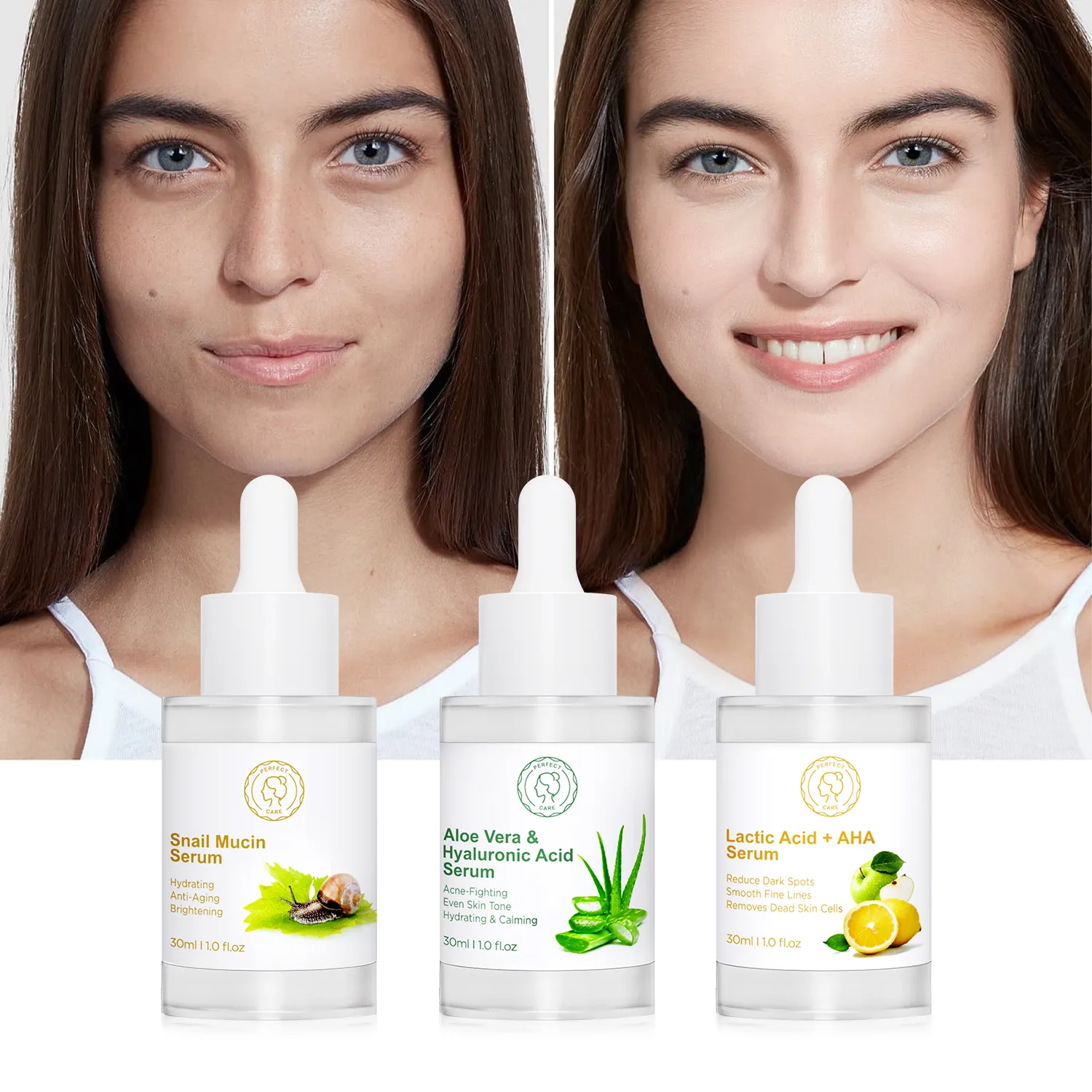 Huidverzorging Serum Whitening Helderder Anti Rimpel Gezichtsserum Aloë Vera Acne Verwijderen Anti Veroudering Gezichtsserum