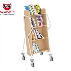 ตู้หนังสือรถเข็นสำหรับสำนักงาน/โรงเรียน/ห้องเรียนสไตล์โมเดิร์นดีไซน์ใหม่พร้อมชั้นวาง3ชั้น - Product Image 3
