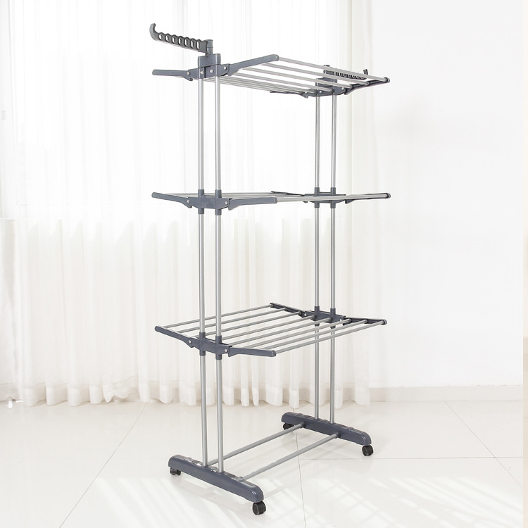 Double-column grey three-story