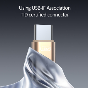 新款设计尼龙编织140W USB C至双C型快速充电数据线，适用于iPhone 16 Macbook iPad - Product Image 5