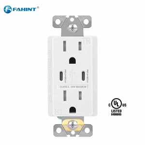FTR15QC <strong>American</strong> Standard Quick Charge Pd 36w 3.0 Pd 3.0 <strong>Usb</strong> Multi Wall <strong>Socket</strong> <strong>Usb</strong> Type c Port Wall <strong>Socket</strong> with Usbquick Charge - Product Image 3