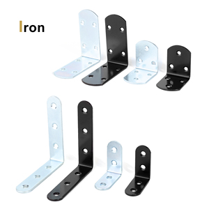 2 Inch Nhiệm Vụ Nặng Nề <span class=keywords><strong>L</strong></span> Hình Sắt Khung Góc Gỗ Kệ Chân Đế Cho Đồ Nội Thất Tủ Quần Áo Kim Loại 90 Độ Góc Góc Niềng Răng - Product Image 4