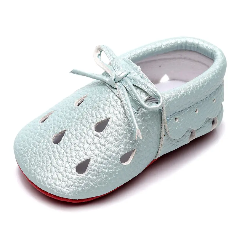 Commercio all'ingrosso di fabbrica nuova moda neonato scarpe Casual in pelle morbida suola mocassini per bambini prime scarpe da passeggio per ragazze bambino