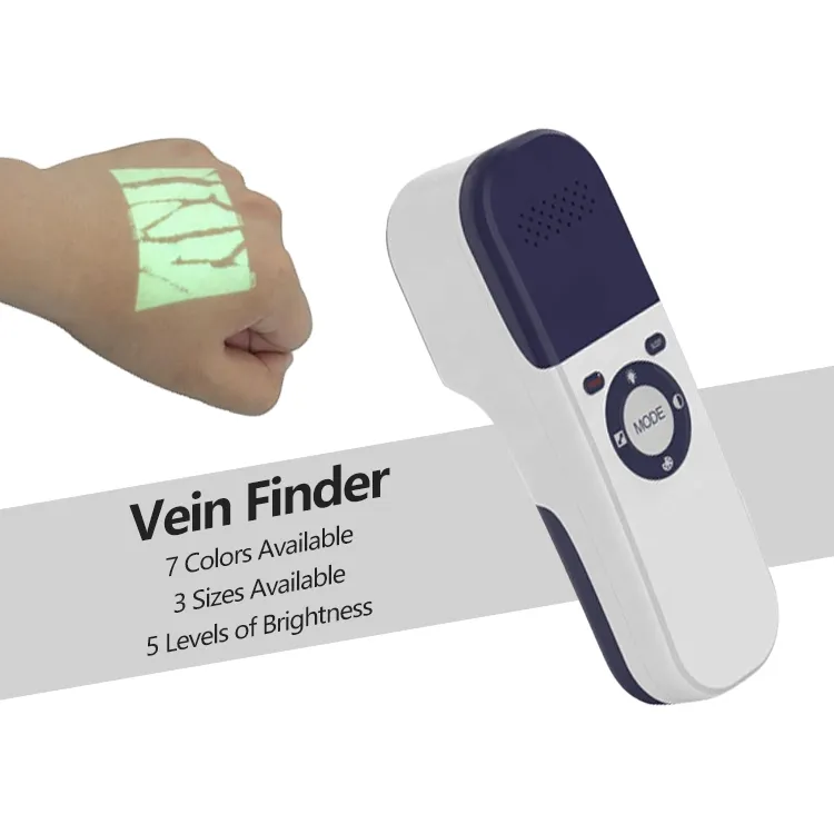 Pantalla de venas para pacientes, Visor de venas, iluminador de venas de mano portátil médico, portátil infrarrojo para dedo Vascular