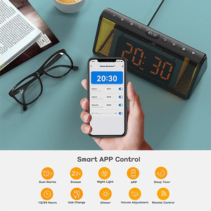 Creative APP Small <strong>Program</strong> Electronic Alarm LED Desktop Bedside Night Light Digital Smart Clock Customization - Product Image 4