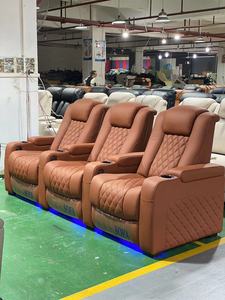 Canapé sectionnel inclinable de cinéma maison moderne Expérience cinématographique élégante Chaise de cinéma maison Caractéristique de massage Cuir synthétique - Product Image 3