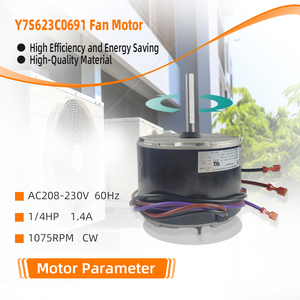 Broad-Ocean AC208-230V 600Hz 1/4HP y7s623c069 động cơ quạt mới ngoài trời Bộ phận điều hòa không khí 0131m00429 - Product Image 3