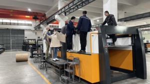 RYS çift sarmal rulo 1 rulo sac kesme makinesi yüksek hızlı kesiciler ile kağıt kesme makinesi - Product Image 5