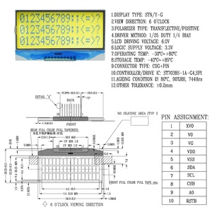 Regolatore prezzo di fabbrica RGB 82x128 punti matrice 2.4 pollici schermo Lcd modulo LCD retroilluminazione - Product Image 6