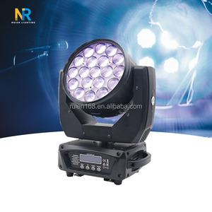 Controlador DMX de luz LED de lavado de 19 piezas de 15W de alta calidad con pantalla táctil LCD RGBW para fiestas de club nocturno