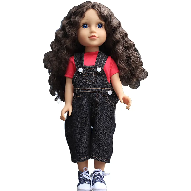ขายส่งตุ๊กตาอเมริกัน18นิ้วที่สวยงามกระโปรงยาวเหมือนจริง Pretty Girls ของเล่นตุ๊กตาเด็กทารก Reborn สำหรับเด็ก