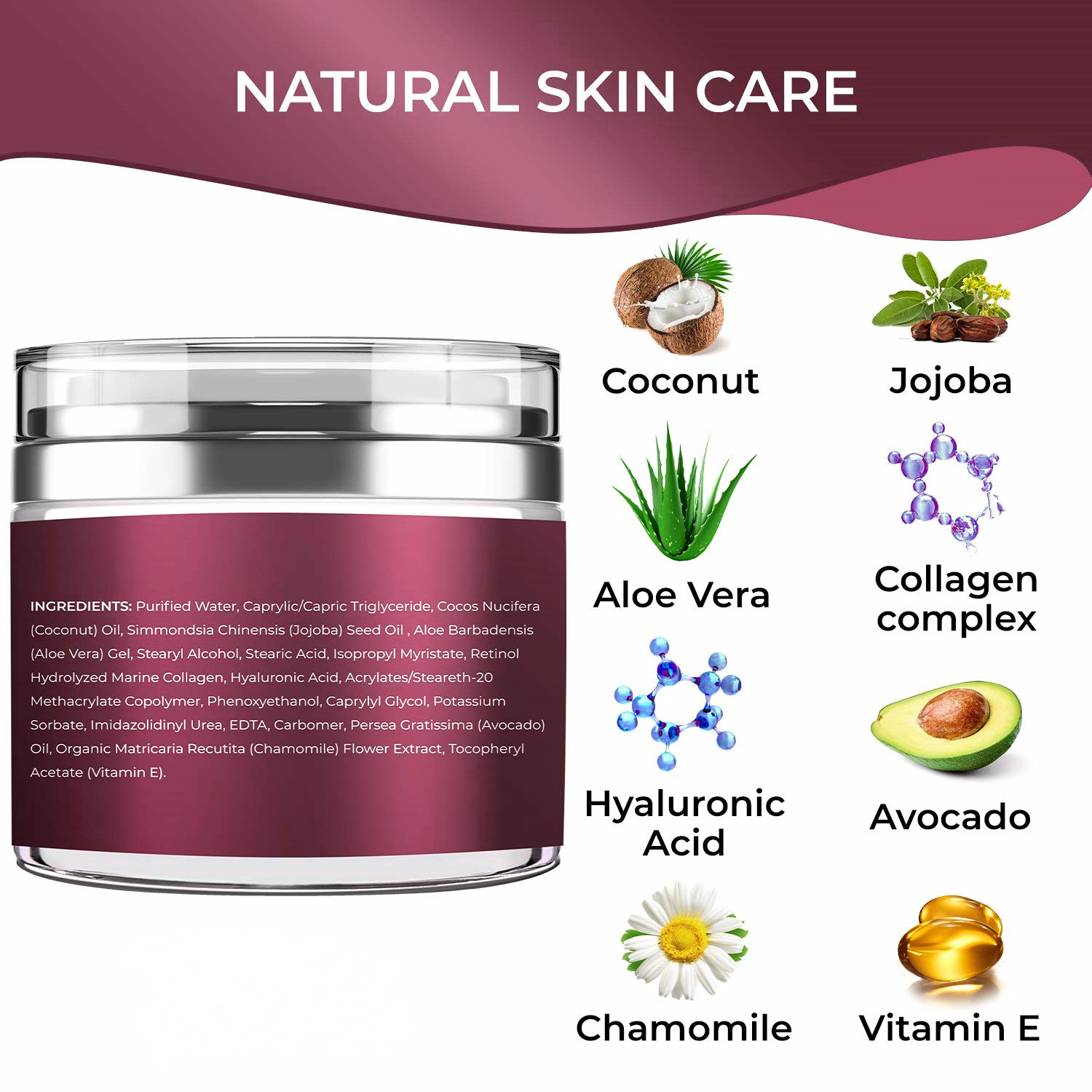 Self brand skin care anti aging moisturizing hyaluronic acid cream