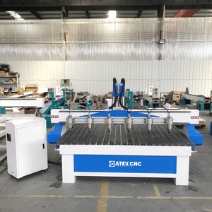 Multi Spindle <strong>CNC</strong> <strong>Router</strong> Machine Wood Furniture <strong>CNC</strong> Carving Machine Double Head <strong>CNC</strong> <strong>Router</strong> 2030 <strong>4</strong> <strong>Axis</strong> for Wood Column Milling - Product Image 4