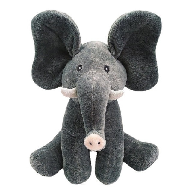 Éléphant gris (avec dents)