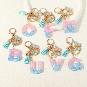 Custom Design Epoxy Resin Cute Shine Key Chains Charm Gift Make Logo Acrylic Keychains for <strong>Car</strong> - Product Image 1