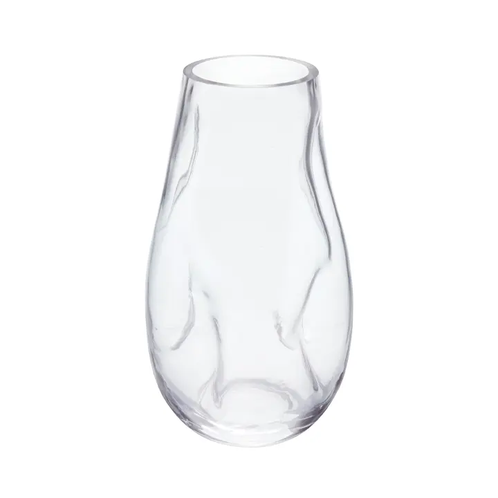 ウェディングガラス花瓶ツイスト中国工場販売ノベルティ飛散防止ガラス花瓶背の高い曲線