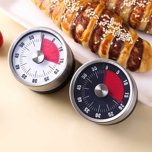 Timer in acciaio inossidabile da cucina Timer meccanico conto alla rovescia promemoria di gestione del tempo con magnete di aspirazione di cottura sveglia - Product Image 2