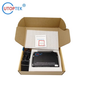 8チャネルRJ11電話メディアコンバータPCMボイスオーバー光ファイバートランシーバー2x1000M RJ45ポートIPネットワーク対応