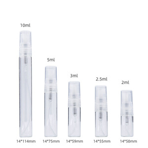 2 ml <strong>2.5</strong> ml 5 ml 3 ml 10 ml Tester <strong>Perfume</strong> Glass Vial Small Sample Refill Atomizer Sprayer 10ml Glass Spray <strong>Perfume</strong> Bottles - Product Image 2