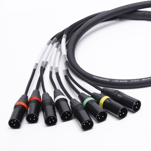 DB25 a 8 XLR macho Protools HD Cables 8 1/0 salida trenzada Fantail Audio Cables