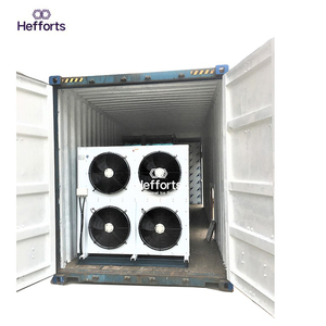 Máquina para hacer bloques de hielo industrial con diseño en contenedor Hefforts, fabricante de bloques de hielo de 5 toneladas con servicio a largo plazo
