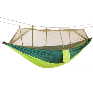 Amaca portatile leggera all'aperto con le cinghie dell'albero amaca di campeggio con la rete di Nylon del paracadute durevole