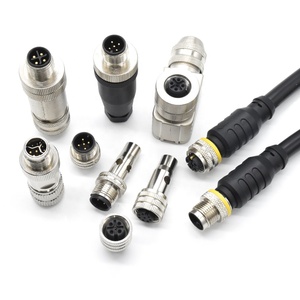 LECHUAN M8 M12 Overmolded bağlayıcı LED kablo fiş dairesel 3/4/5/6/8 Pin düz erkek dişi vida eklem 4P 3P kablo montaj - Product Image 5