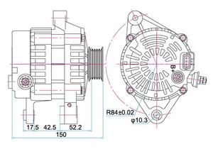 Máy Phát Điện Ô Tô <span class=keywords><strong>12V</strong></span>/75A Hoàn Toàn Mới Cho Geely - Product Image 2