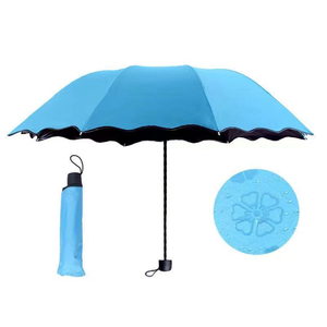遮阳防紫外线雨伞折叠晴雨两用三折伞 - Product Image 5