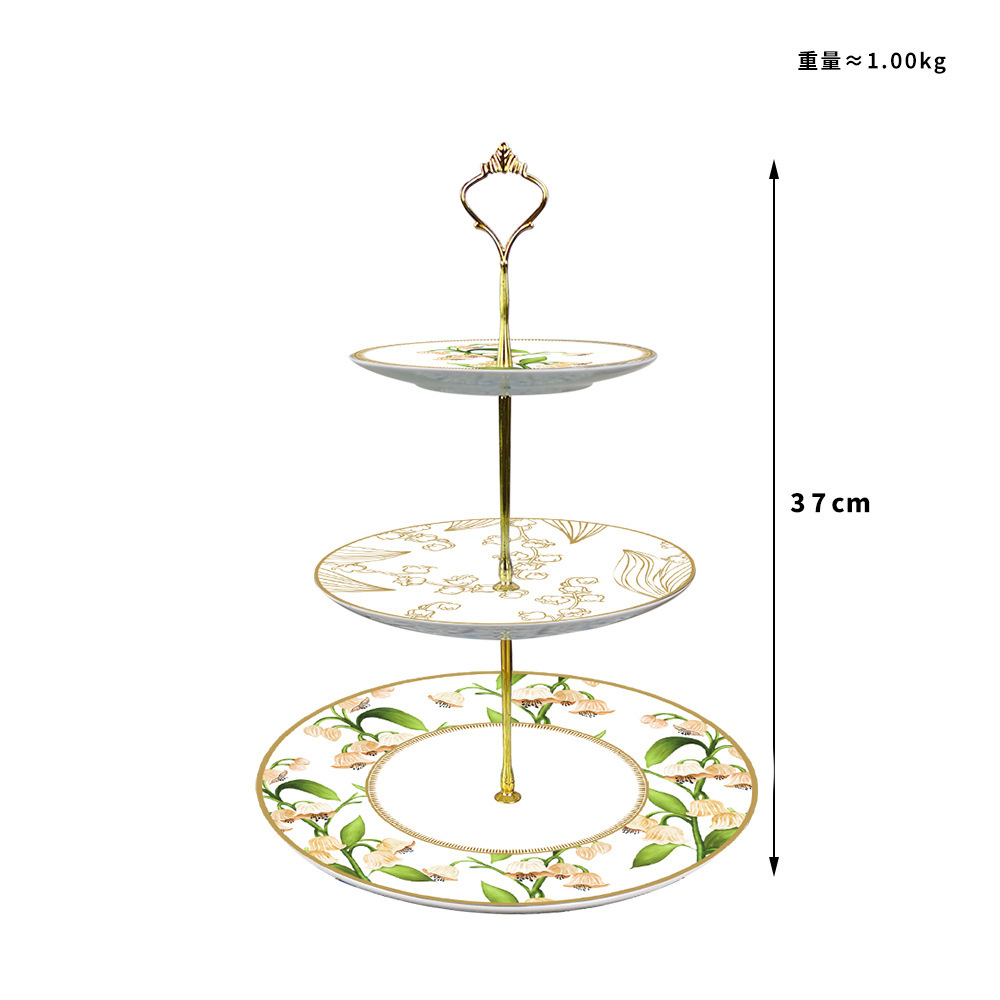 Présentoir à gâteaux à trois étages