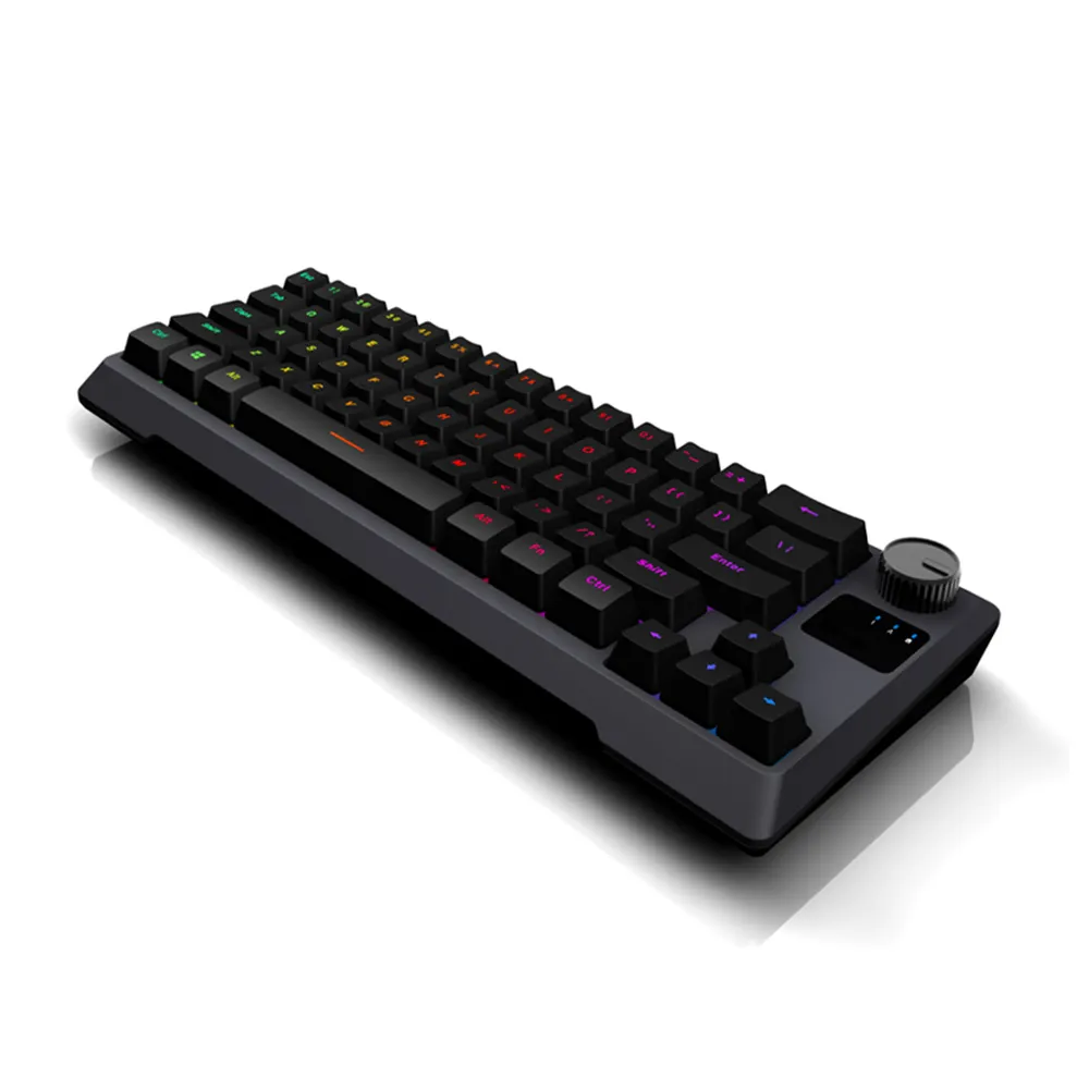 Chất lượng tốt chơi Game bàn phím màu đen RGB Backlit chuyển đổi màu đen trắng hồng màu xanh loại C Bluetooth Mini Bàn phím không dây