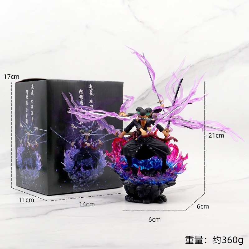 Zoro de 20 cm avec le style Nine-Sword
