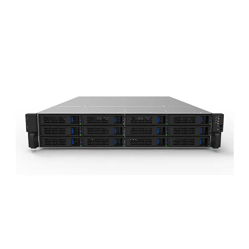 2U 12bay hot swap rack mount server case/chassis