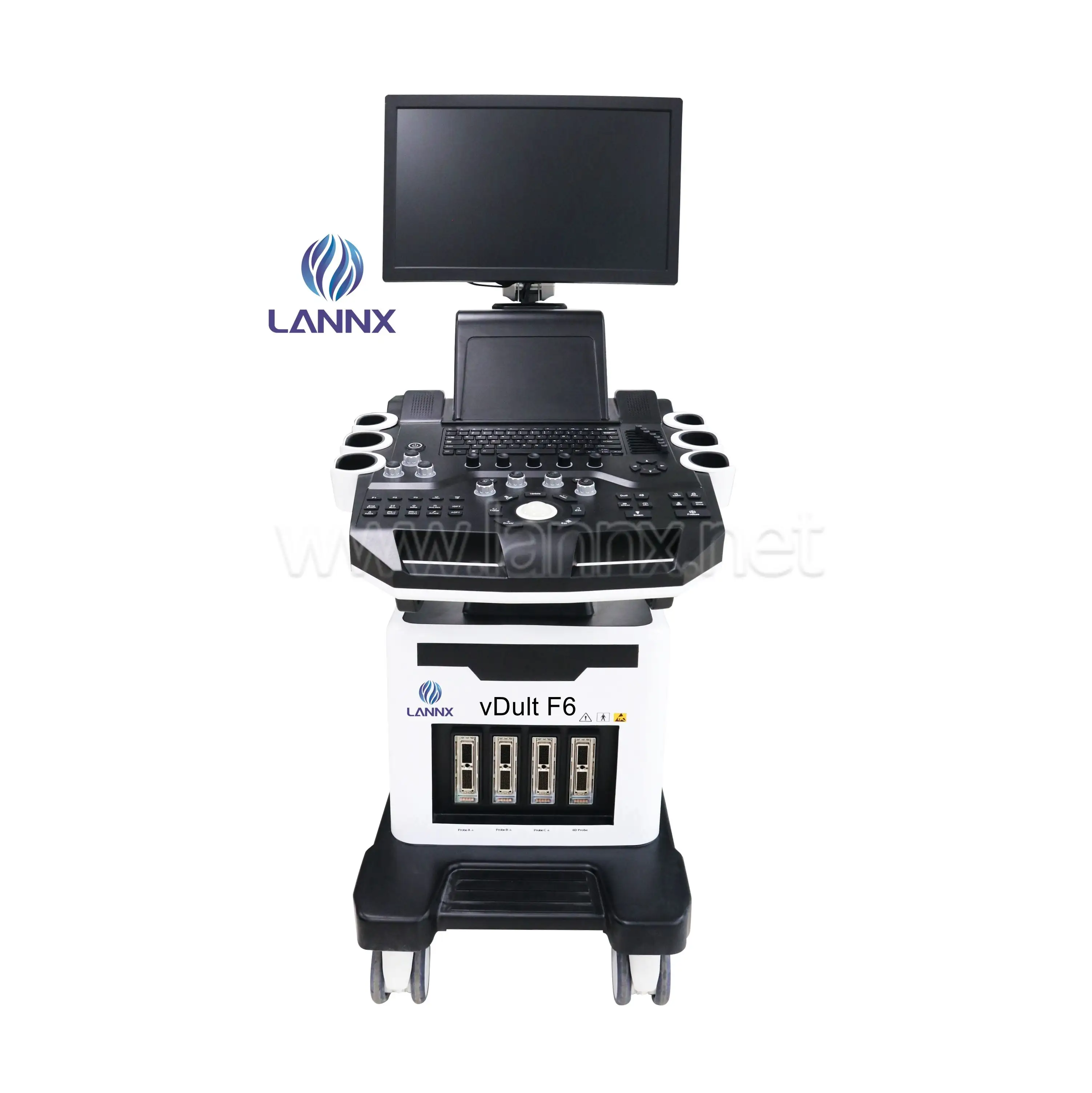 LANNX-escáner de ultrasonido vDult F6 para clínica de mascotas, 3D, 4D, 5D, a Color, para uso médico y veterinario
