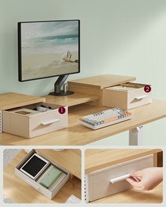 VASAGLE singolo motore ergonomico moderno Computer da ufficio tavolo elettrico regolabile in altezza scrivania in piedi - Product Image 5