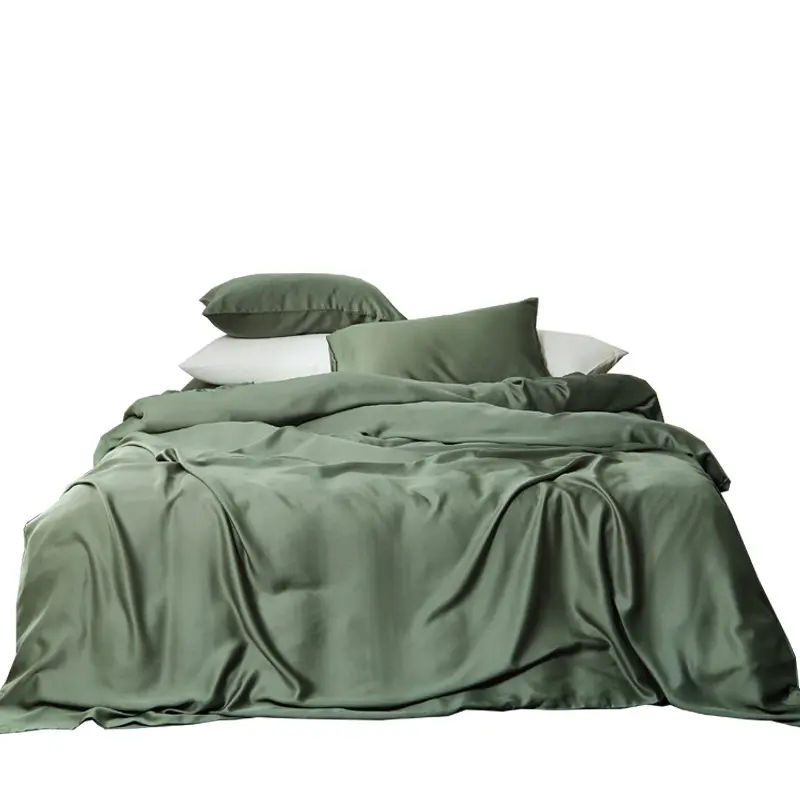 ชุดผ้าปูที่นอน4ชิ้น,ผ้าคลุมเตียงไม้ไผ่