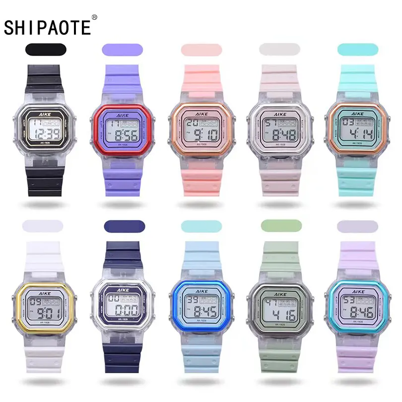 SHIPAOTE 1928 Macaron's nueva colección de tendencias de moda de color para relojes de mujer adecuados para deportes y uso diario