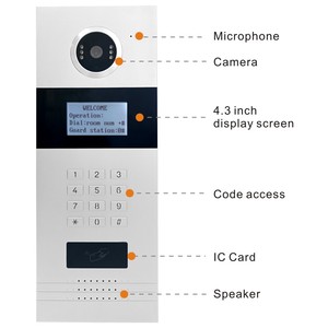 Access Control Door Phone <strong>System</strong> with 7-inch Indoor Monitor Kit for Multi Apartment - Product Image 5