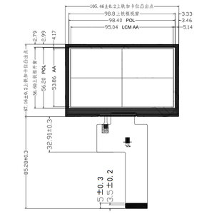 4.3 pollici 480*272 Tft modulo Lcd RGB interfaccia ST7283 Driver IC nits pannello Lcd 450 per il controllo industriale - Product Image 5