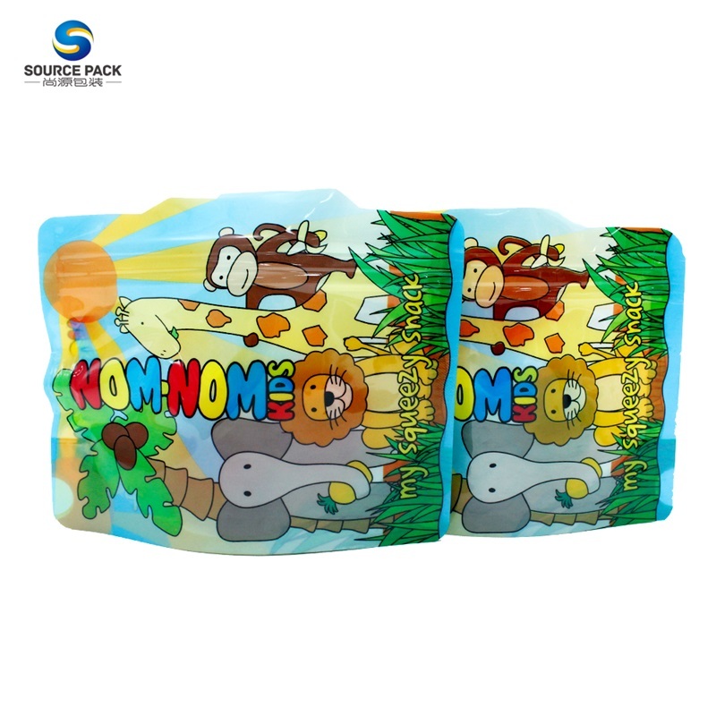 Stand Up Spout Reusable Baby Food Pouch