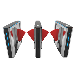 Fabrik preis 304 Edelstahl Voll automatischer Finger abdruck RFID-Karten zugangs kontroll system Klappen drehkreuz für Luft [Port & U-Bahn - Product Image 4