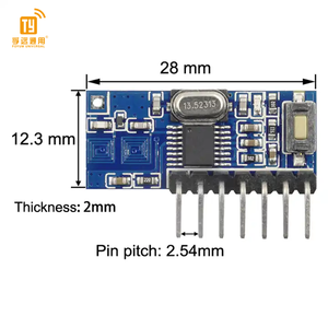 FOYUM 433 MHz Wireless Decoding Receiver 4-Kanal-Ausgangsmodul 433 MHz 1527 Lerncode Fernbedienung sender