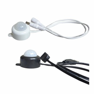 TUODI 5V-24VDC PIR Motion <strong>Sensor</strong> Switch Indoor <strong>LED</strong> <strong>Light</strong> Controller with White Shade Infrared Human Induction <strong>Control</strong> Detector